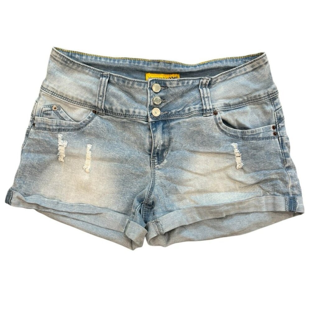 VMI USA Distressed Denim Mom Shorts – Juniors 11 Y2K High Rise‎